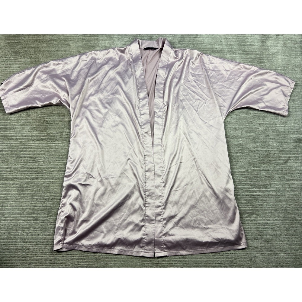 In Voland Robe Womens 3X Pink Short Sleeve Pockets Lightweight Missing Belt